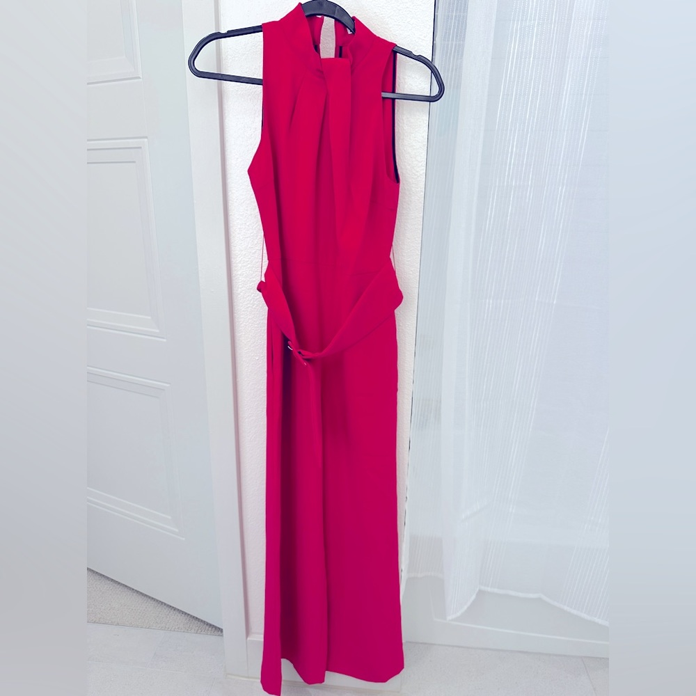 Hot pink jumpsuit